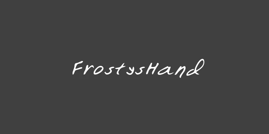 Fonte FrostysHand