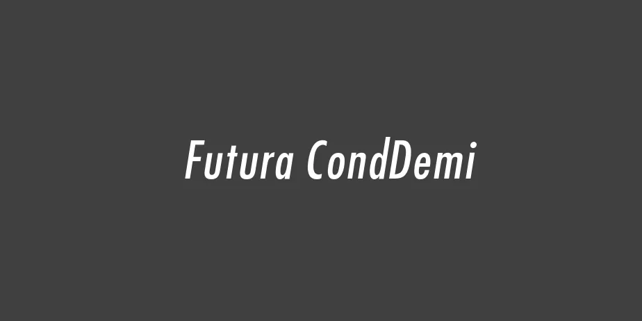 Fonte Futura CondDemi