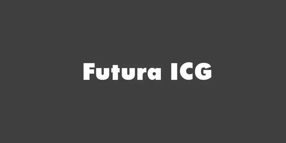 Fonte Futura ICG