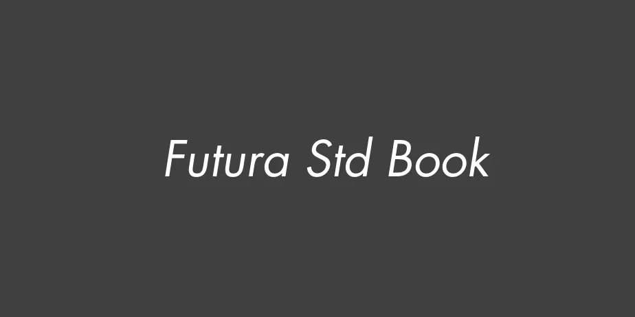 Fonte Futura Std Book