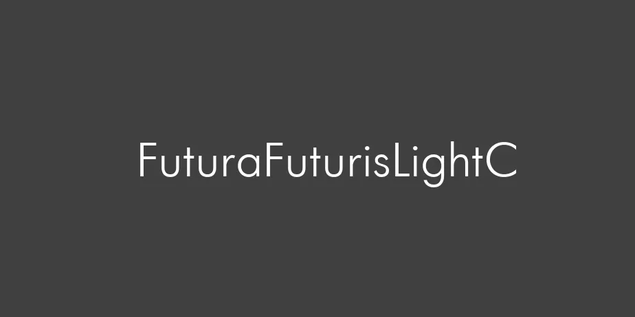 Fonte FuturaFuturisLightC