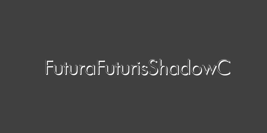 Fonte FuturaFuturisShadowC