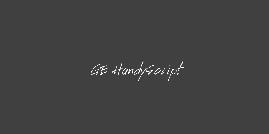 Fonte GE HandyScript