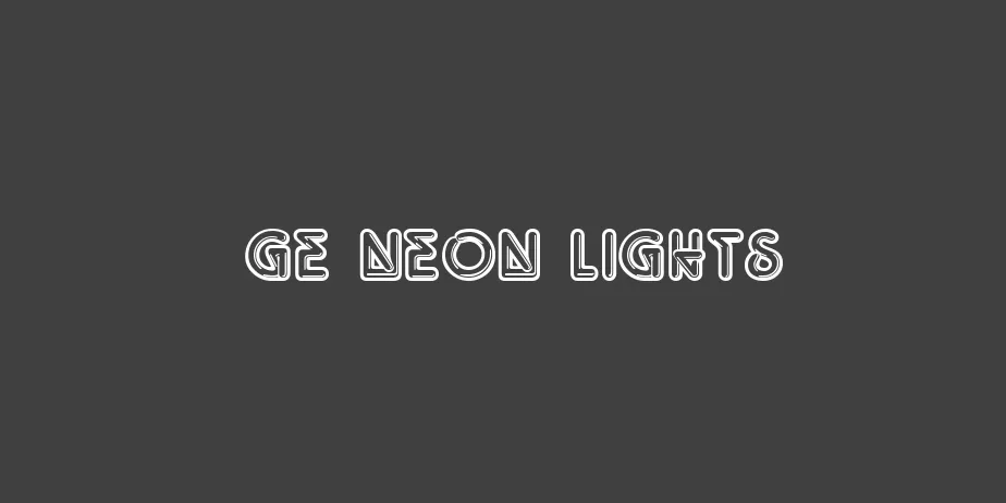 Fonte GE Neon Lights