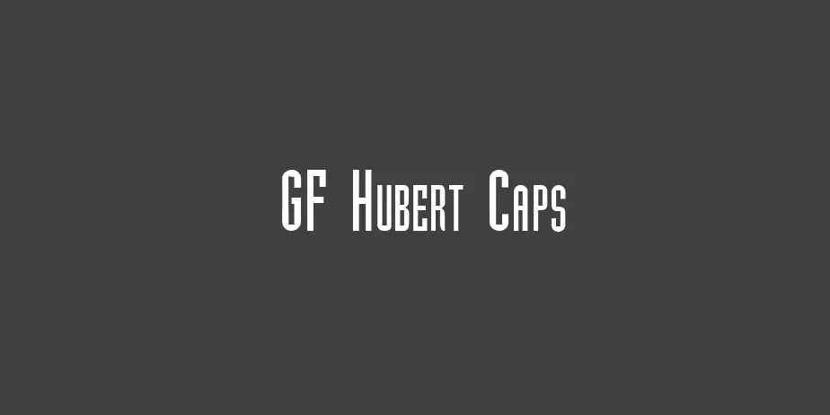 Fonte GF Hubert Caps
