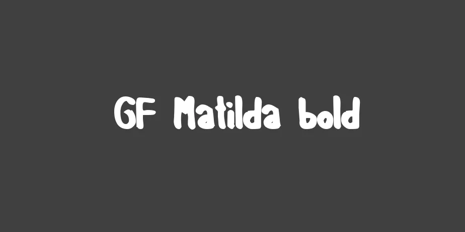 Fonte GF Matilda bold