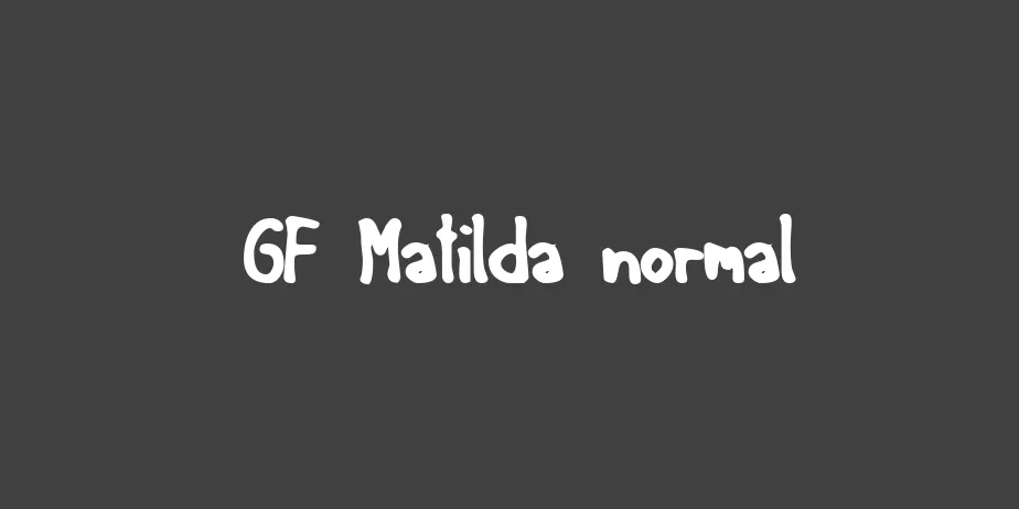 Fonte GF Matilda normal