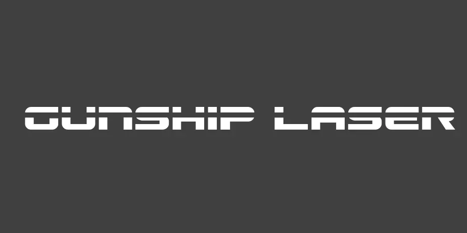 Fonte Gunship Laser