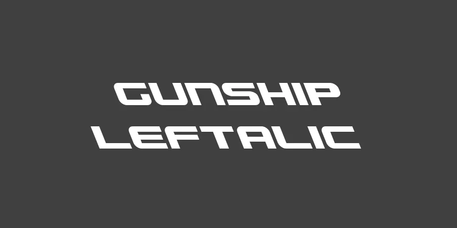 Fonte Gunship Leftalic