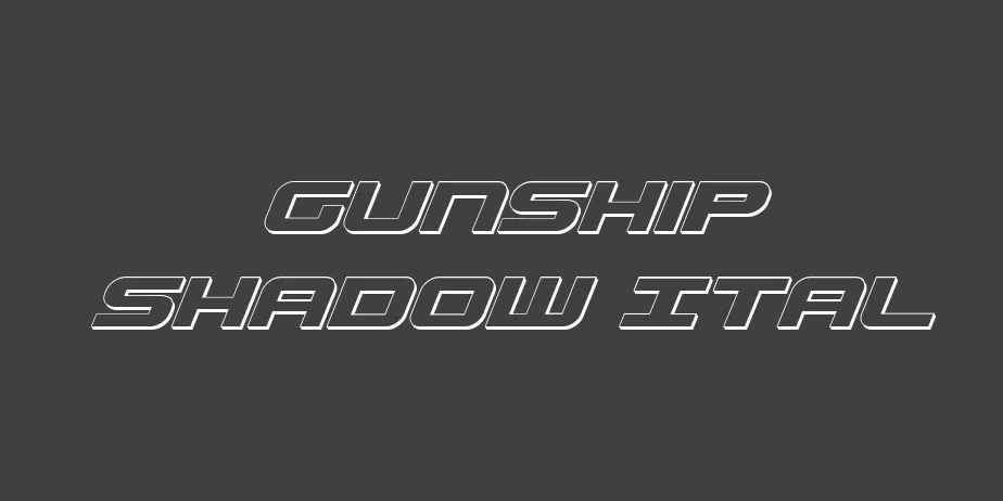 Fonte Gunship Shadow Ital