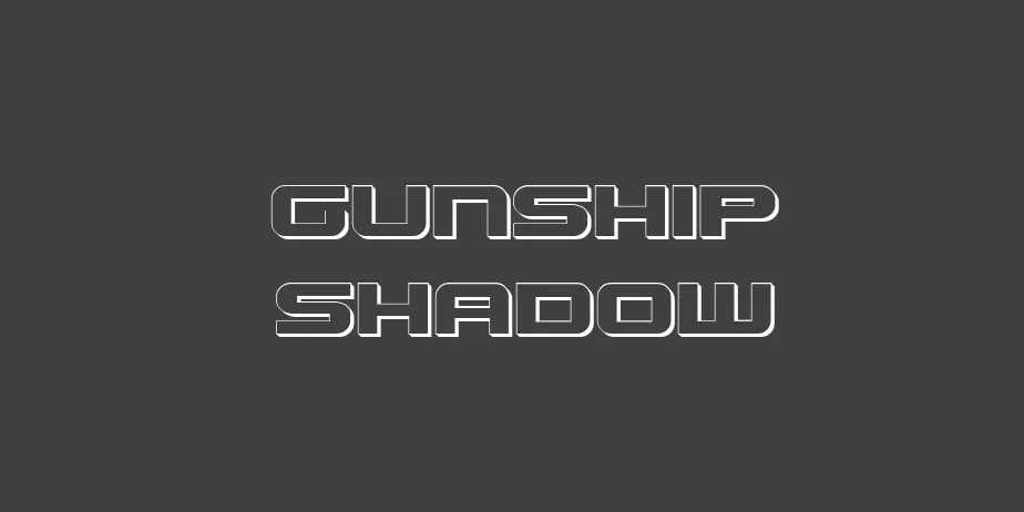 Fonte Gunship Shadow