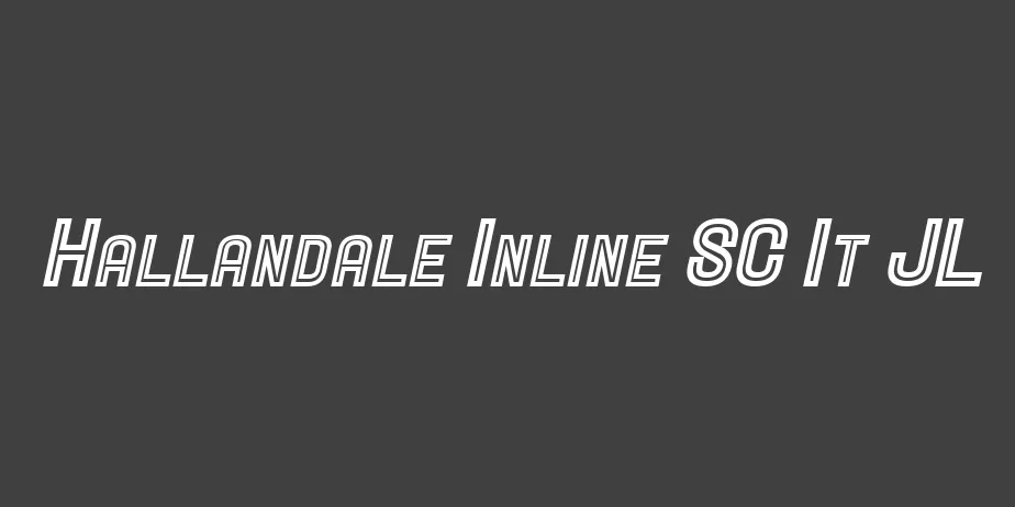 Fonte Hallandale Inline SC It JL