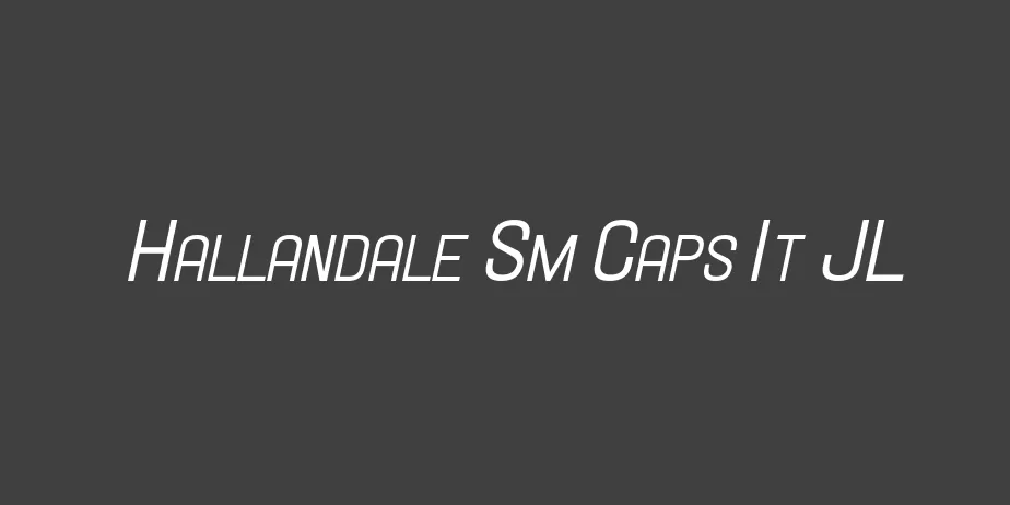 Fonte Hallandale Sm Caps It JL