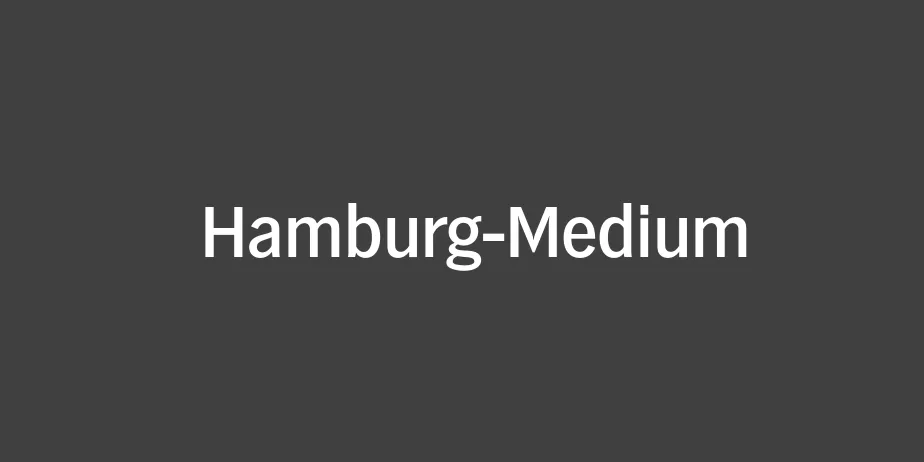 Fonte Hamburg-Medium