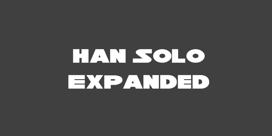 Fonte Han Solo Expanded