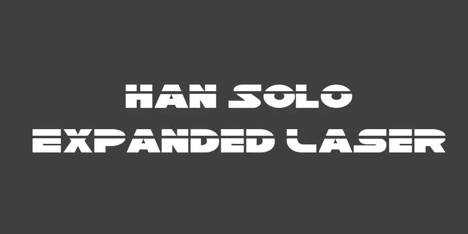 Fonte Han Solo Expanded Laser