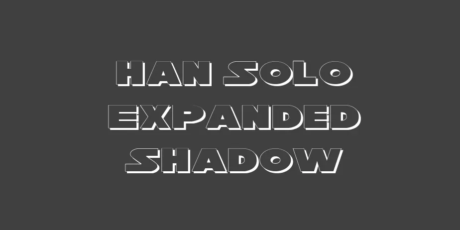 Fonte Han Solo Expanded Shadow