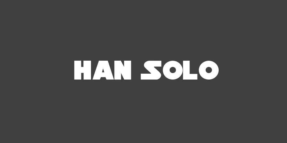 Fonte Han Solo