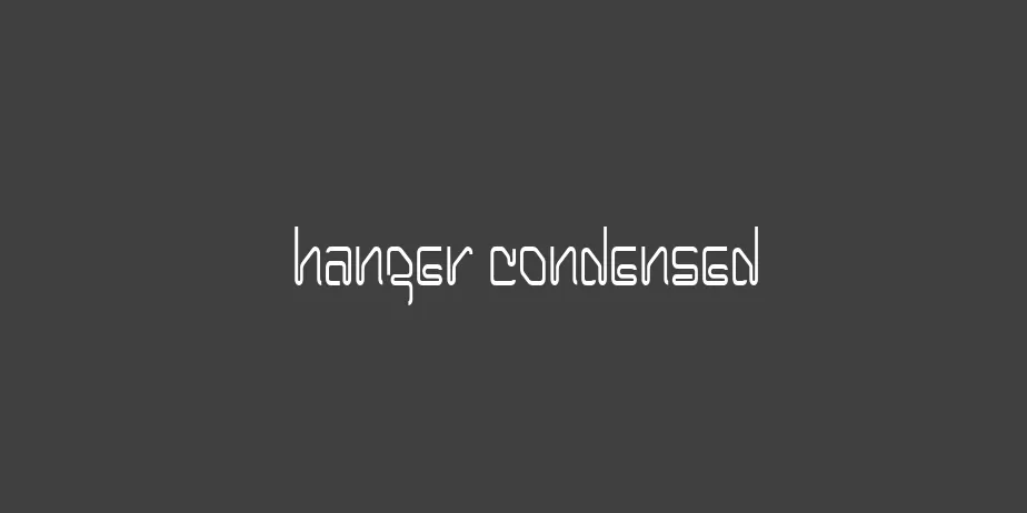 Fonte Hanger Condensed