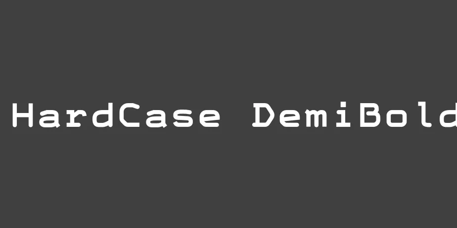 Fonte HardCase DemiBold