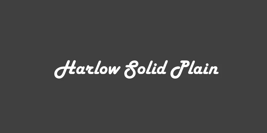 Fonte Harlow Solid Plain