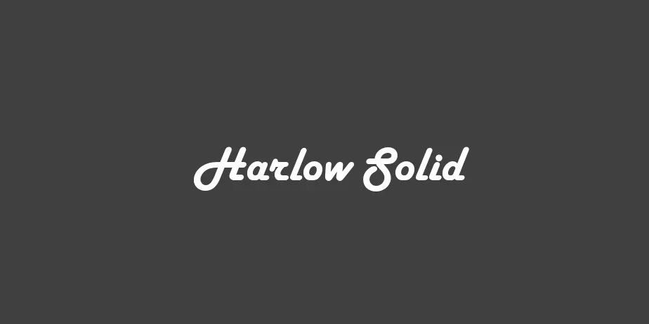 Fonte Harlow Solid