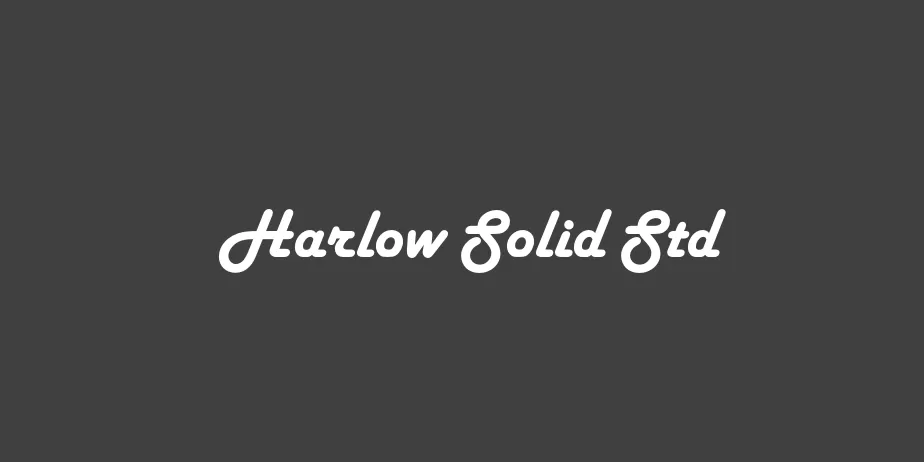 Fonte Harlow Solid Std