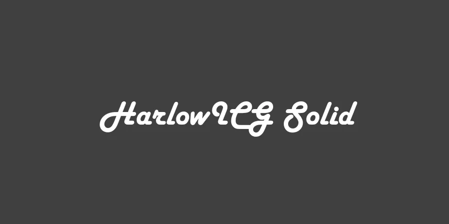 Fonte HarlowICG Solid