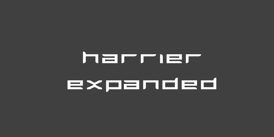 Fonte Harrier Expanded