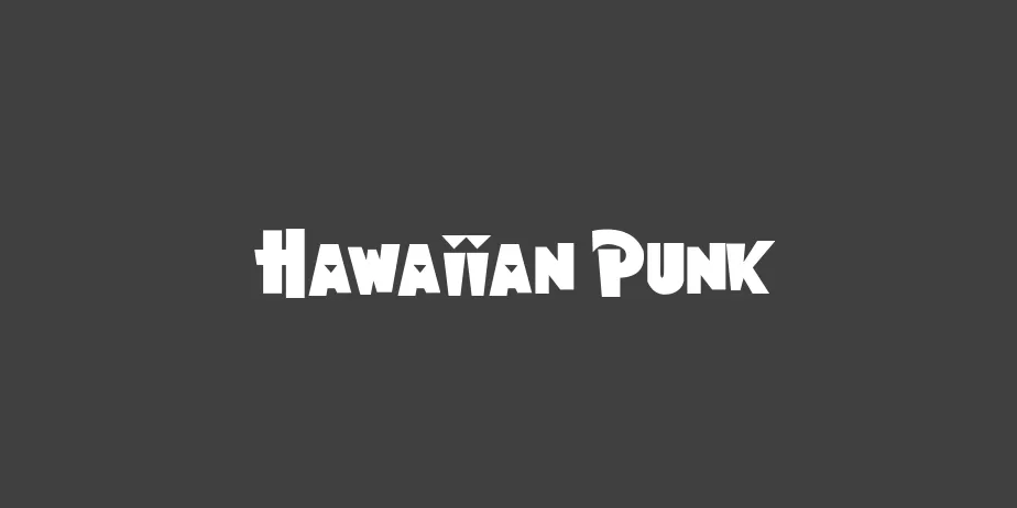 Fonte Hawaiian Punk