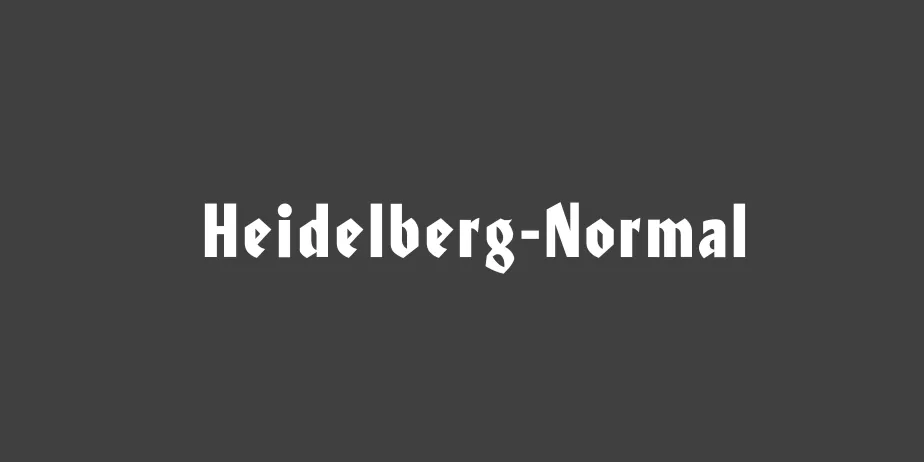 Fonte Heidelberg-Normal