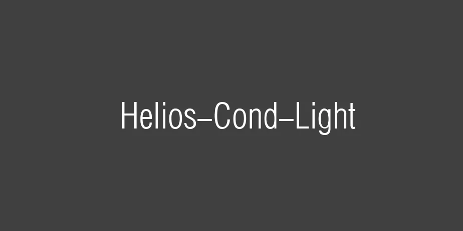 Fonte Helios-Cond-Light