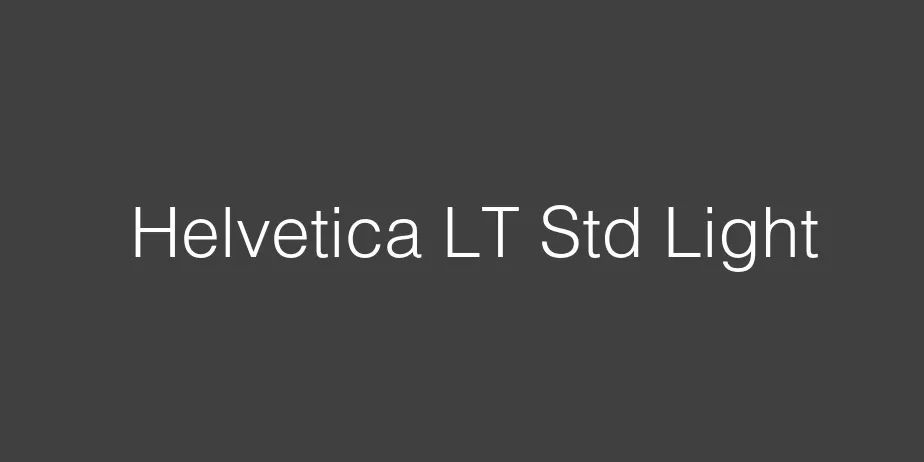 Fonte Helvetica LT Std Light