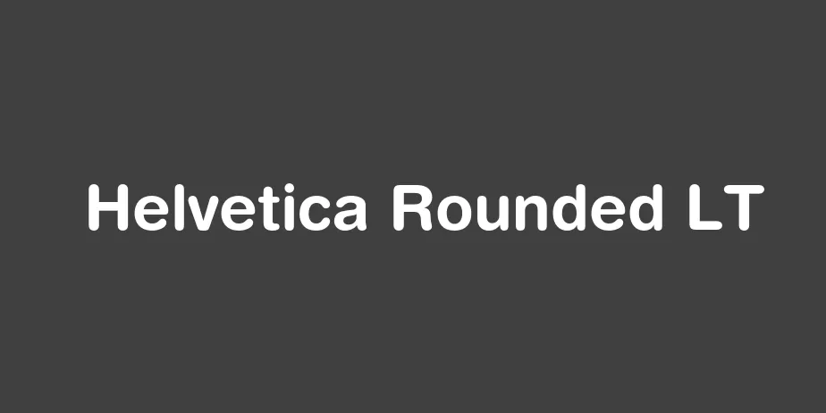 Fonte Helvetica Rounded LT