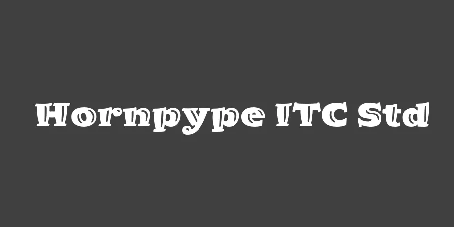 Fonte Hornpype ITC Std