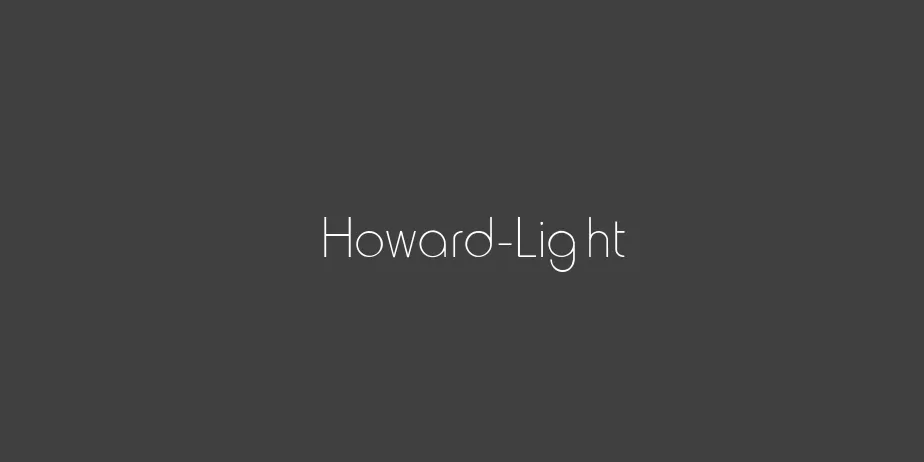 Fonte Howard-Light