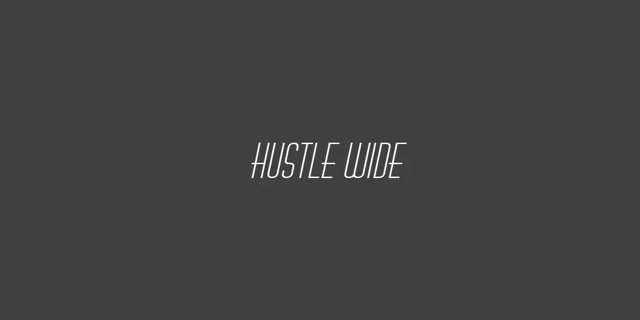 Fonte Hustle Wide