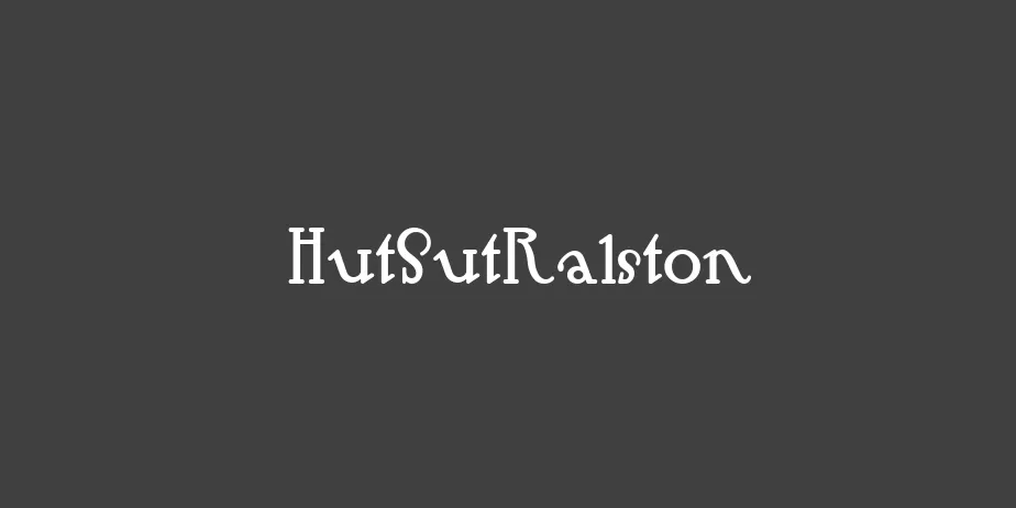 Fonte HutSutRalston