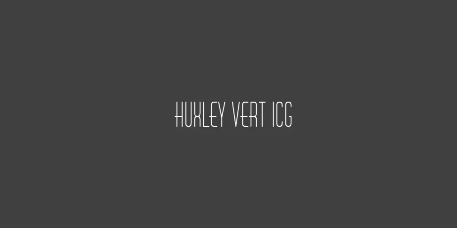 Fonte Huxley Vert ICG