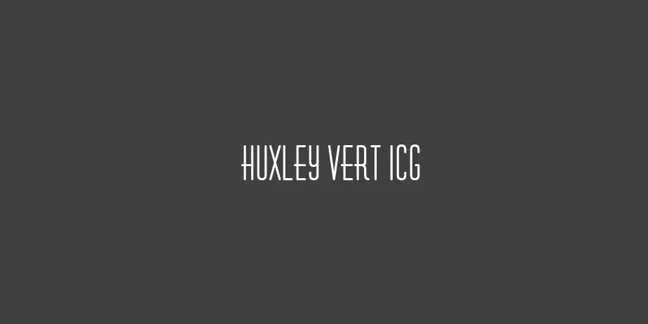 Fonte Huxley Vert ICG