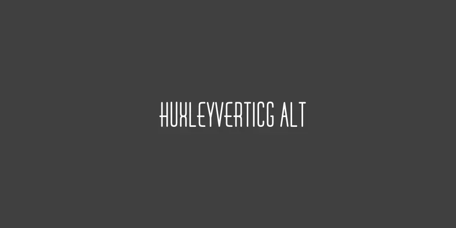 Fonte HuxleyVertICG Alt