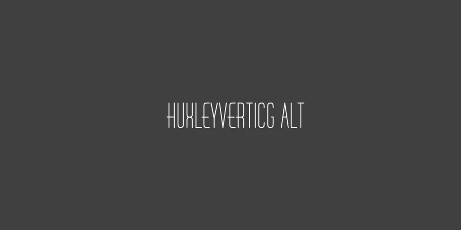 Fonte HuxleyVertICG Alt