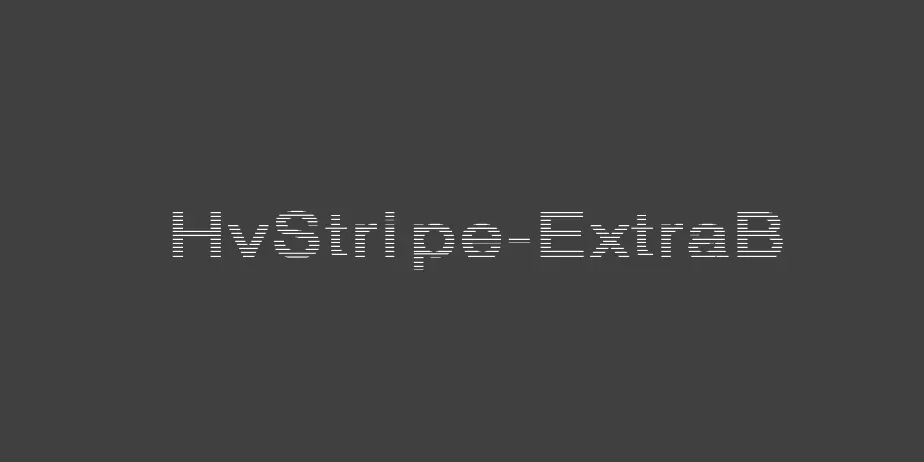 Fonte HvStripe-ExtraB