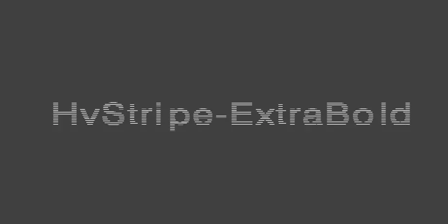 Fonte HvStripe-ExtraBold