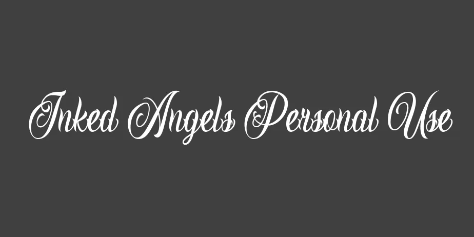 Fonte Inked Angels Personal Use