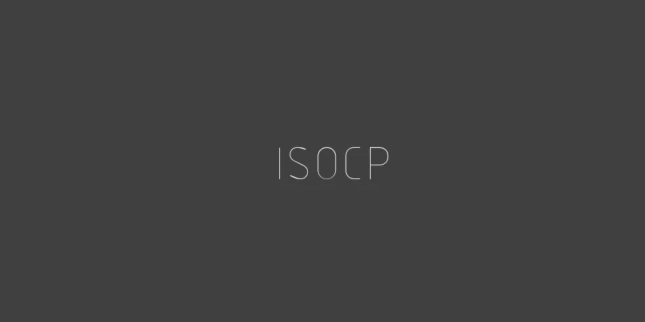 Fonte ISOCP