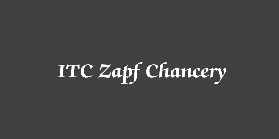 Fonte ITC Zapf Chancery