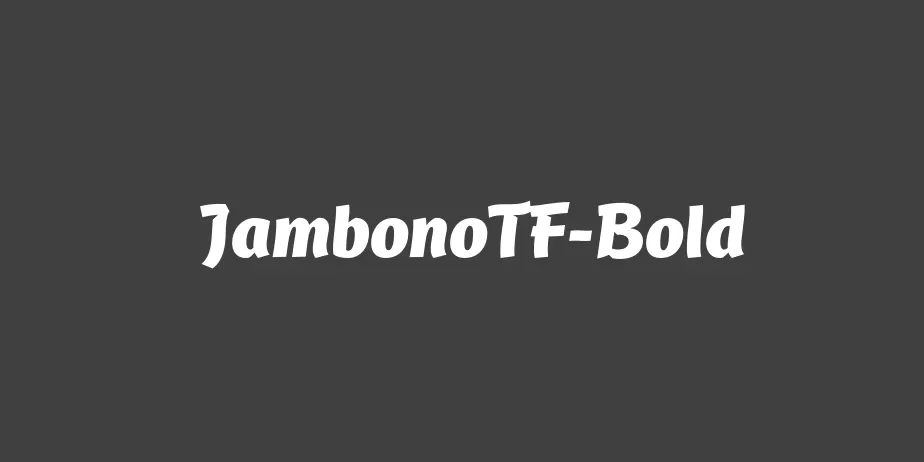 Fonte JambonoTF-Bold