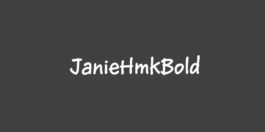 Fonte JanieHmkBold