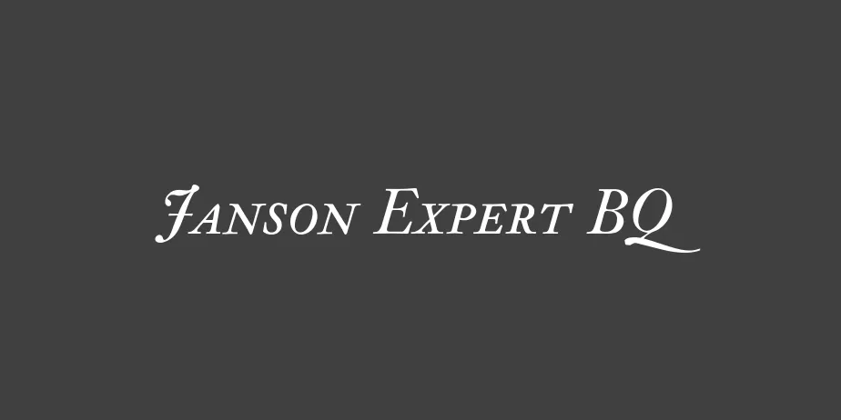 Fonte Janson Expert BQ